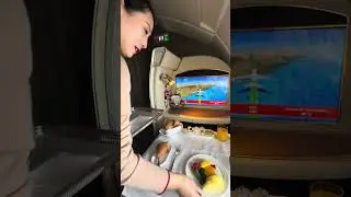 Завтрак в #рейсе #первогокласса #авиакомпании #emirates