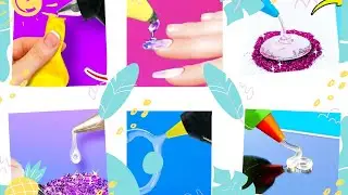 Testing 5 minute crafts viral glue gun hacks.