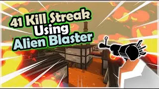 I Got a 41 Kill Streak While Using Alien Blaster Only (Krunker)