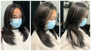 Korean Trendy Layered Hair Cut