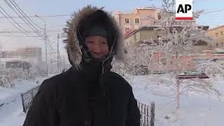 Extreme cold in Russia as temperatures drop to -65C