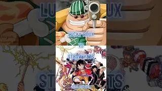 Lucky Roux vs Straw Hat Pirates || #whoisstrongest #onepiece #shorts #luffy #zoro #sanji