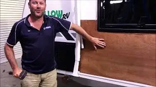 Destroying a perfectly good caravan.