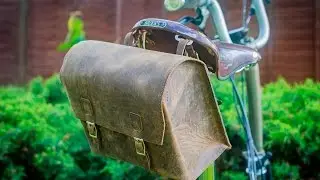 XXL Leather Saddle Bag VINTAGE BROWN