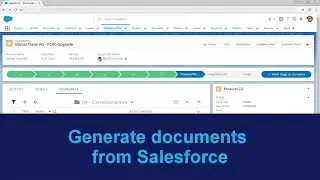 Generate documents from Salesforce | OpenText Exstream for Salesforce 16.3