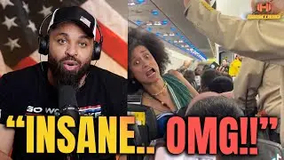 У темнокожей женщины случился психотический срыв на рейсе Spirit Airlines, когда она выкрикивала ...