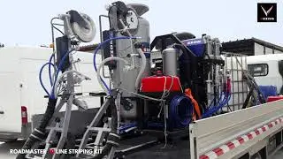 Highway Line Striping with VEZOS ROADMASTER 10