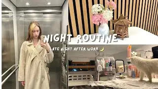[Night Routine] late night after work 🌙&nbsp;video editing, skinwalker??😱 , cleaning and more&hellip;