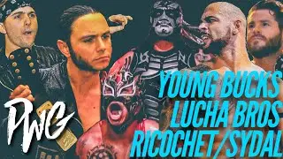 The Young Bucks vs Lucha Bros vs Ricochet & Sydal. PWG Nice Boys Don't Play Rock 'N Roll Highlights