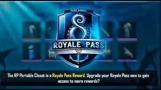 PUBG Mobile Season 8 Royale Pass Portable Closet Leaks! Gun Skins,Outfits,Backpack Skin,UAZ Skin!