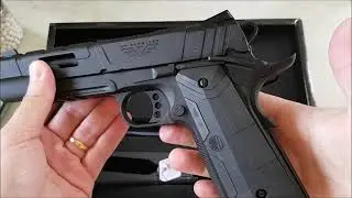 Airsoft - Pistola 1911 RedWings Rossi Black Co2 6mm - E&G Comércio