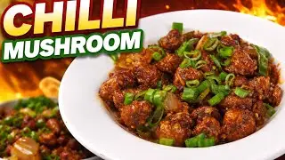 Crispy Chilli Mushroom at Home | Better Than Restaurant  #food #viral #recipe #indochinese #athome 