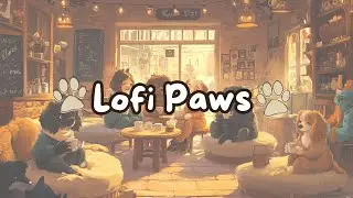 Lofi Paws: Cozy Cafe Beats 🐾 1 Hour of Relaxing Lofi Music for Study & Chill | Cute Dog Vibes 010