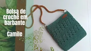 Bolsa de croche Camile em barbante passo a passo