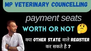PAYMENT Seats Veterinary Councelling ✅📢 || worth it or not 😱 ||