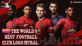 The world's best football club logo mural | Manchester United