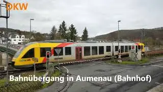Bahn&uuml;bergang in Aumenau (Bahnhof)