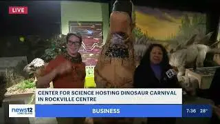 News 12 Long Island Highlights The Center for Science's Dinosaur Carnival (7 AM Live Segment)