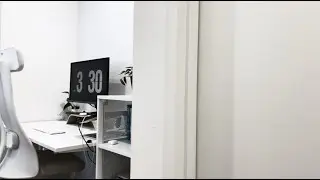 My white-themed working from home desk set up tour