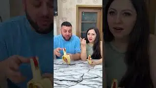 OMG Two bananas with a surprise!😱 #shorts Best video by Anilinom