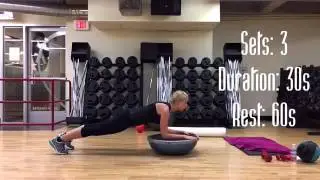 Progress yor planks nd work yor abs in more proprioceptively enriched environment