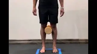 Foam roller drill (squat and deadlift without feet collapsing inwards)
