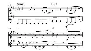 COLDPLAY - The Scientist // VIOLIN Duet Sheet Music