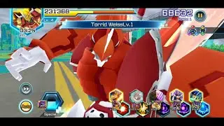 Deft Shine Greymon Burst Mode Skill.: Digimon Rearise