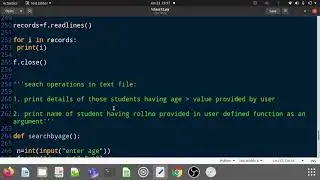 search operations  in text file
