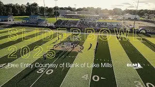 Lake Mills HS vs. Lakeside Lutheran High School (WI) in the 2025 Sliderbowl at LMHS.