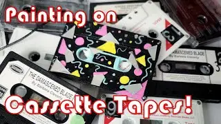 Painting on old Cassette Tapes!