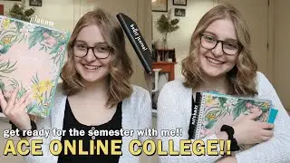 HOW TO ACE COLLEGE ONLINE | get ready for a new semester with me!!