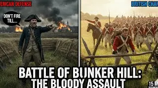6,500 British Redcoats Vs 15,000 American Militia - The Battle of Bunker Hill 