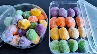 HOW TO MAKE RAINBOW MILK BALLS ||EASY MILK CANDY RECIPE ||NO BAKE DESSERTS