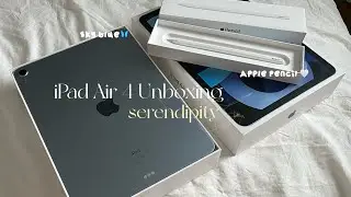  IPad Air 4 sky blue + Apple Pencil 2 Gen + Accessories | unboxing📦 | ChristineHii