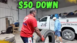 SET OF SEMI TIRES ONLY $50 DOWN | DUMP TRUCK