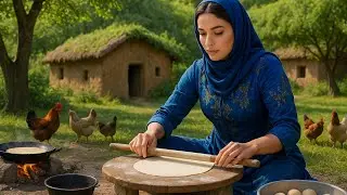 Rural Life in Iran 🌿 | Traditional Bread Baking & Outdoor Cooking