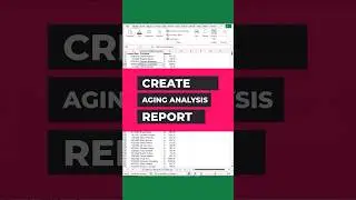 Mastering Financial Analysis: How to Create an AC Receivable Ageing Report in Minutes!🔥🔥