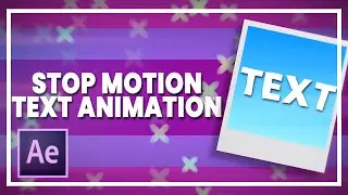 Stop Motion/Paper Text Animation || After Effects [Tutorial]