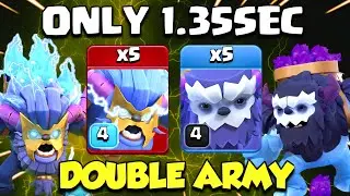 UNDER 1.35SEC | Th14 Super Yeti Attack Strategy | Best Th14 Yeti Attack in Clash of Clans