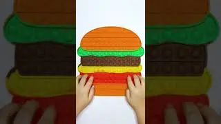 ASMR🍔New Jumbo Pop It Burger🍔Most Satisfying ASMR Video