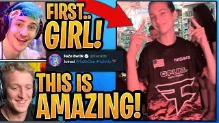 Streamers React to Ewok *OFFICIALLY* Join FaZe Clan as *FIRST* Female Player! - Fortnite