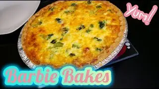 Barbie Bakes: Broccoli & Cheese Quiche