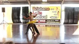 Jai Sheffield & Iuliia Ri - Gold Coast Salsa - Salsa Couples On1 - Salsa Solo 2014 - Friday