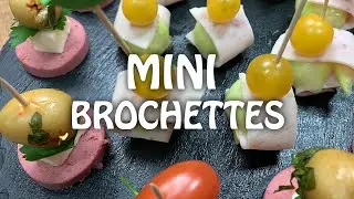 Assortiment de mini-brochettes ap&eacute;ritives - ميني بروشات