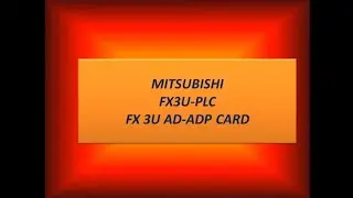 FX3U AD CARD PROGRAM