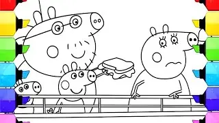Daddy Pig has brought sandwiches for Mummy Pig Drawing Easy, Peppa Pig Drawing and Coloring Easy