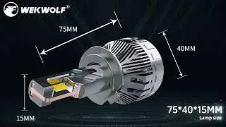 Super Bright H4 H7 H11 9005 LED Headlight Bulbs |280W| 4 Copper Tube #caraccessories #ledheadlights
