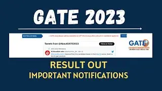 GATE 2023 RESULT OUT || GATE PSU JOB NOTIFICATIONS || GATE RESULT DATE ||GATE 2023 RESULT ANNOUNCED