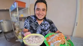 El mejor POZOLE estilo Pátzcuaro | de Doña Mary en el mercado de Santo Niño